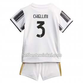 Juventus Giorgio Chiellini 3 Kind Voetbaltenues Thuis 2020/21 - SS (+ Korte broeken)